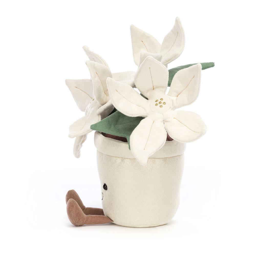Plantes Jellycat Peluche Amuseables Gold Poinsettia,25cm x 10cm x 10cm Blanche | 82576-ZRVW