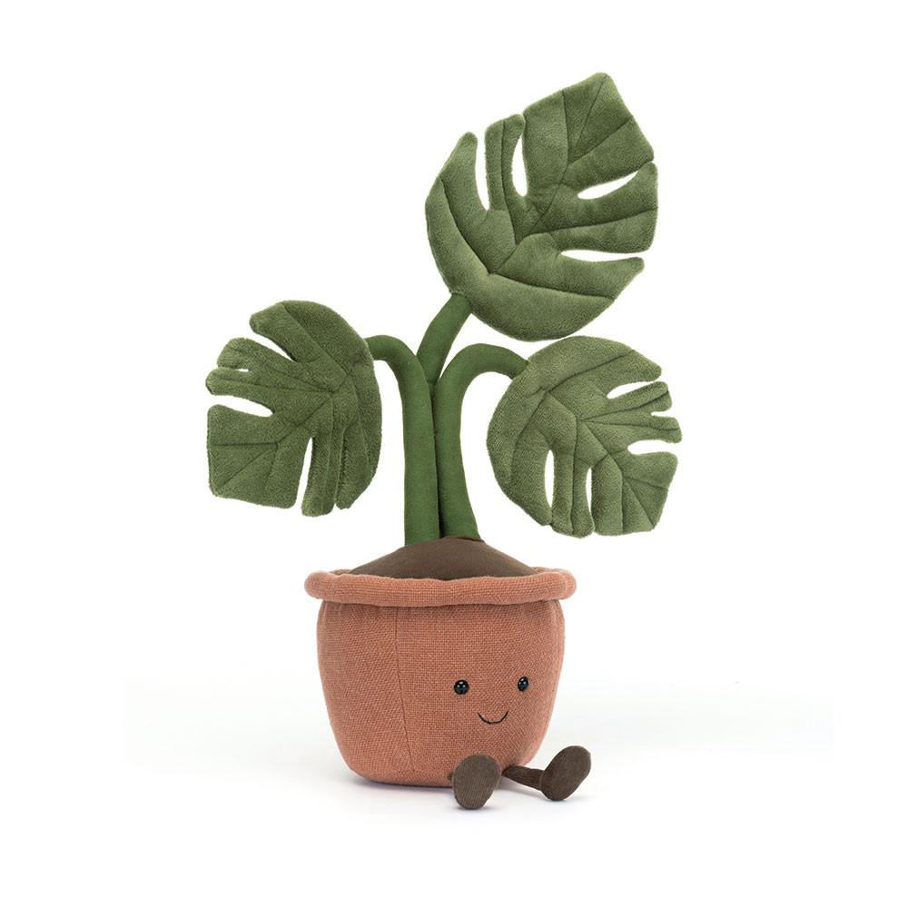 Plantes Jellycat Peluche Amuseables Monstera Plant,43cm x 15cm x 14cm Vert | 18653-JRQZ