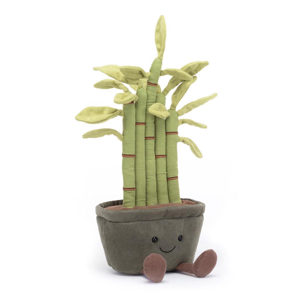 Plantes Jellycat Peluche Amuseables Potted Bamboo,31cm x 12cm x 7cm Vert | 80461-YLEX