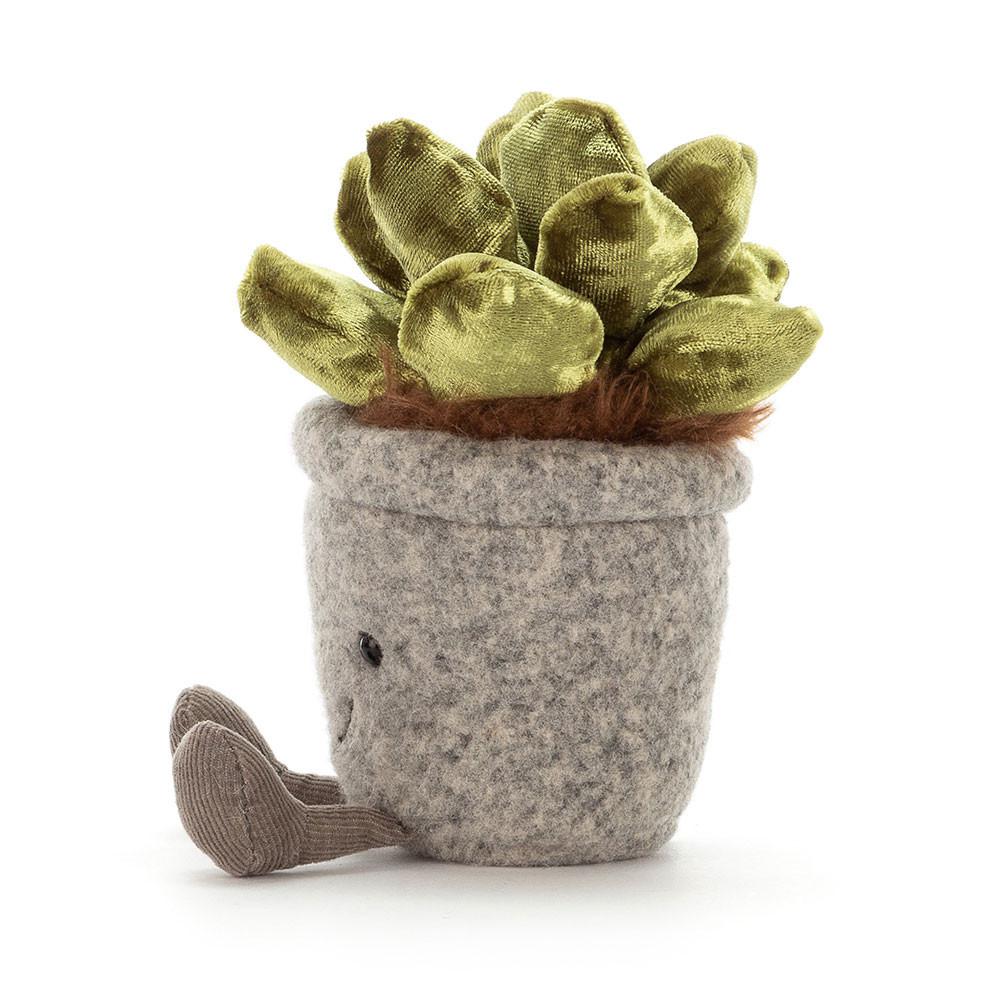 Plantes Jellycat Peluche Amuseables Silly Succulent Jade,15cm x 7cm x 6cm Vert | 02874-HKAQ