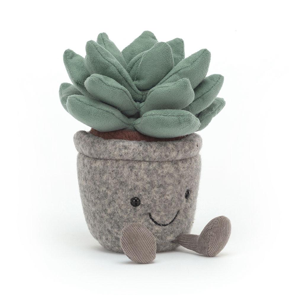 Plantes Jellycat Peluche Amuseables Silly Succulent Azulita,16cm x 7cm x 6cm Vert | 52781-AUPR