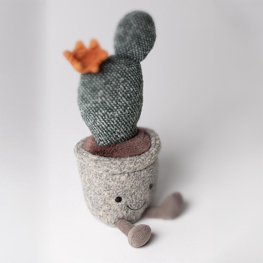 Plantes Jellycat Peluche Silly Succulent Prickly Pear Cactus,24cm x 7cm x 6cm Vert | 49206-JPOC