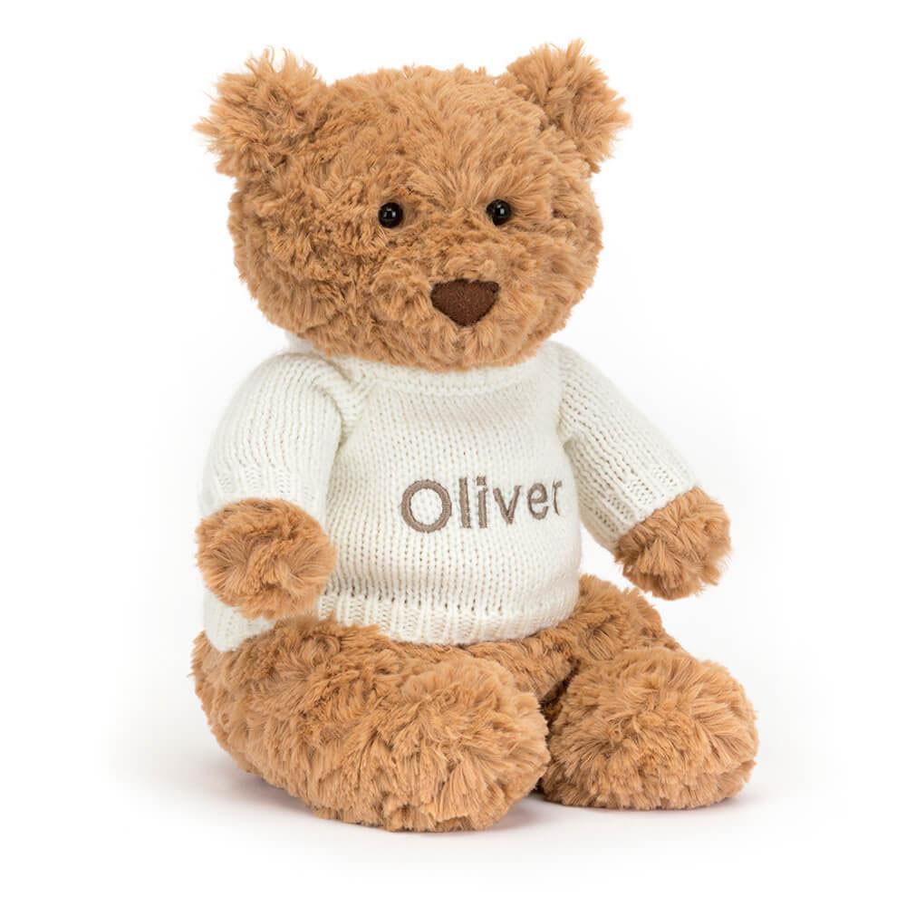 Pulls Jellycat Bartholomew Bear with Cream,26cm x 12cm x 8cm Marron | 76480-VGFW