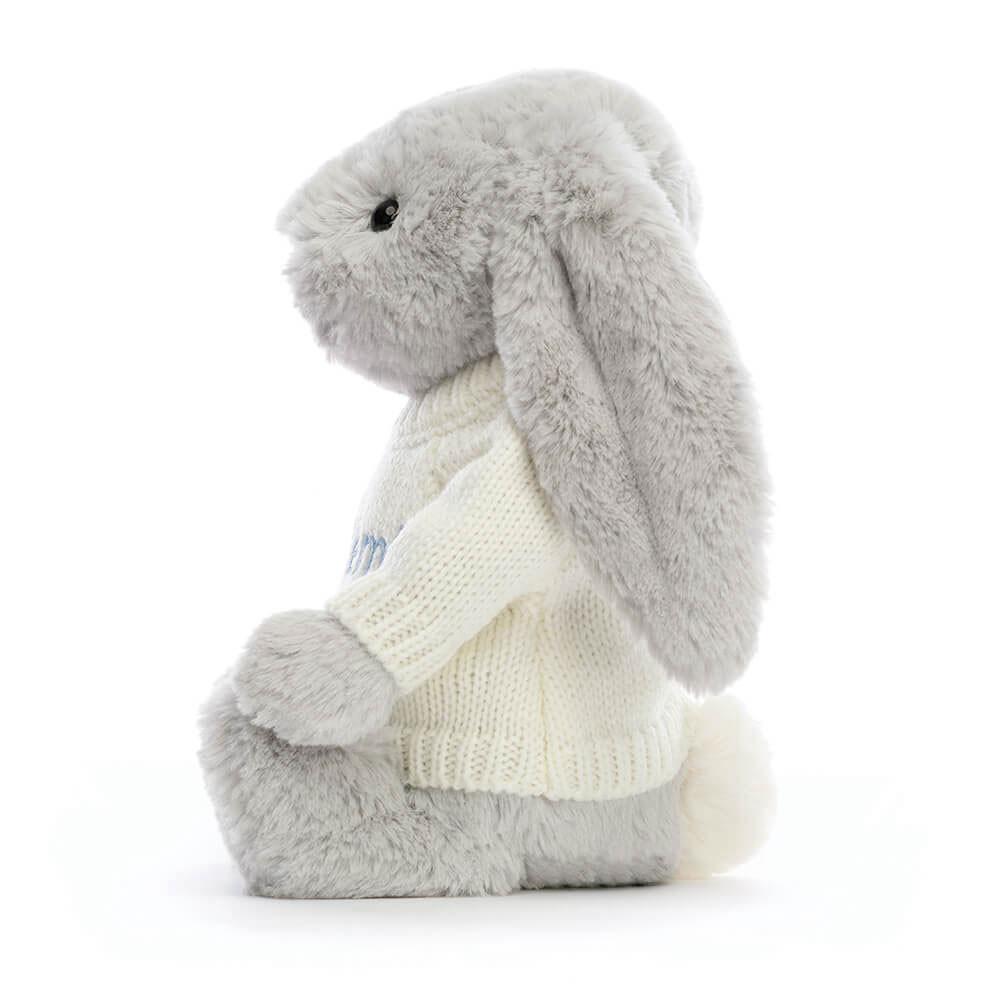 Pulls Jellycat Bashful Bunny with Cream,31cm x 12cm x 9cm Grise | 42679-JLEU