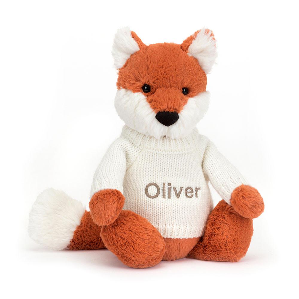 Pulls Jellycat Bashful Fox Cub with Cream,31cm x 12cm x 9cm Orange | 59168-UWRD