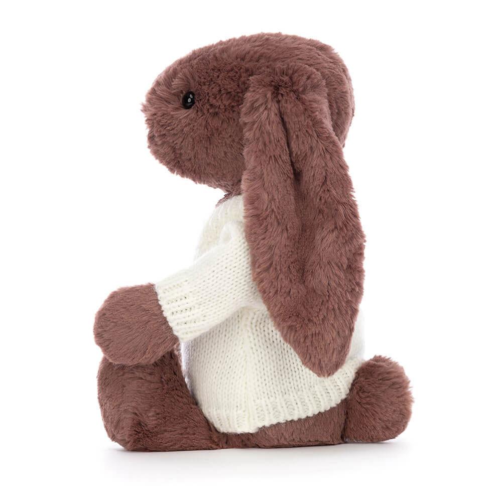 Pulls Jellycat Bashful Fudge Bunny with Cream,31cm x 12cm x 9cm Marron | 07619-KHWO