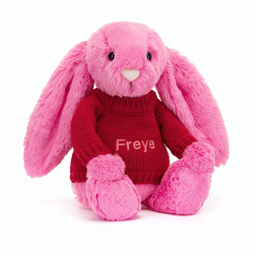 Pulls Jellycat Bashful Hot Bunny,31cm x 12cm x 9cm Rose | 04516-GEMO