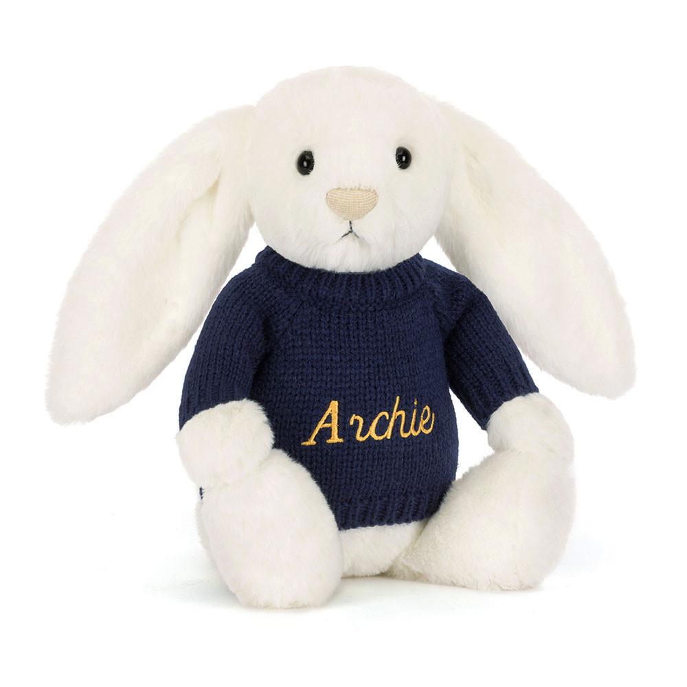 Pulls Jellycat Bashful Luxe Bunny Luna,31cm x 12cm x 9cm Blanche | 27581-HUXC
