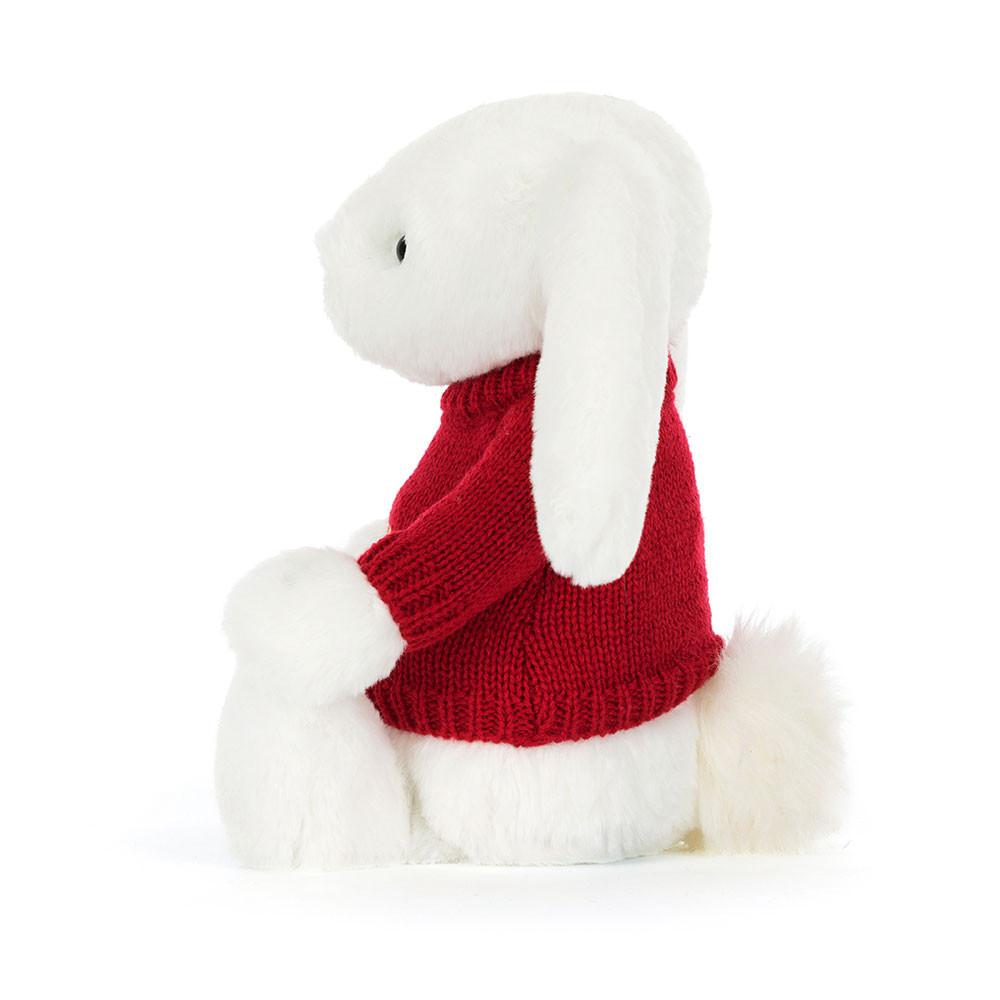 Pulls Jellycat Bashful Luxe Bunny Luna,31cm x 12cm x 9cm Blanche | 42907-ZAXW