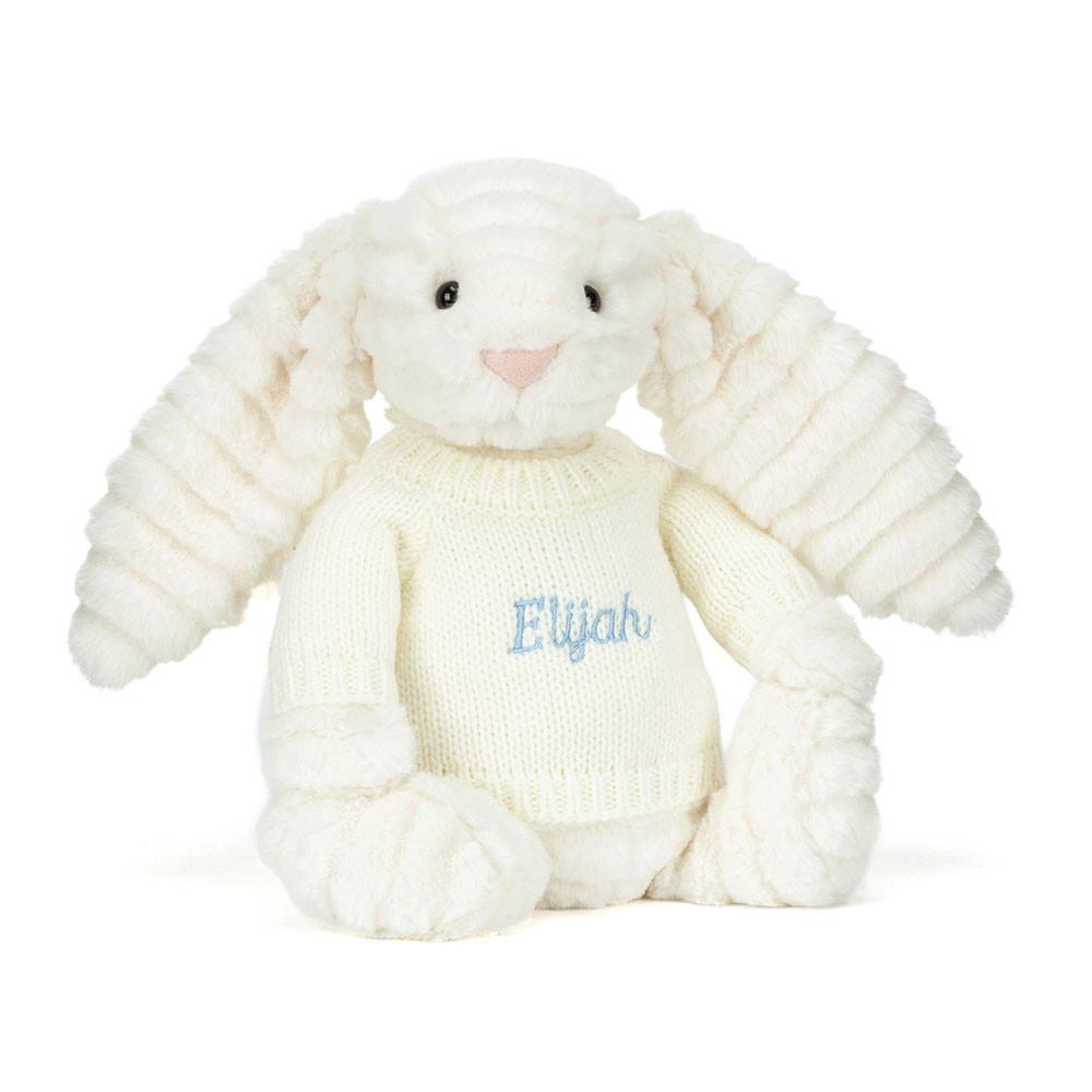 Pulls Jellycat Bashful Luxe Bunny Nimbus with Cream,31cm x 12cm x 9cm Blanche | 16392-QHID