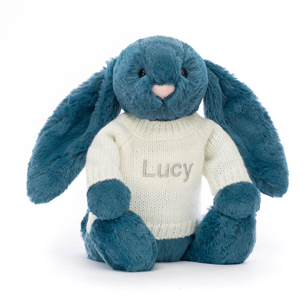 Pulls Jellycat Bashful Mineral Bunny with Cream,31cm x 12cm x 9cm Bleu | 70345-BVLT