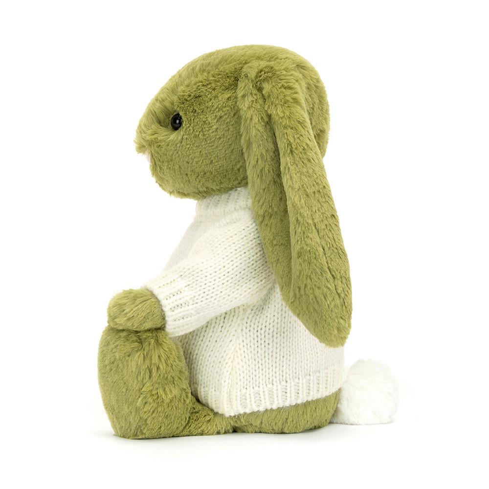 Pulls Jellycat Bashful Moss Bunny with Cream,31cm x 12cm x 9cm Vert | 78216-ILMA