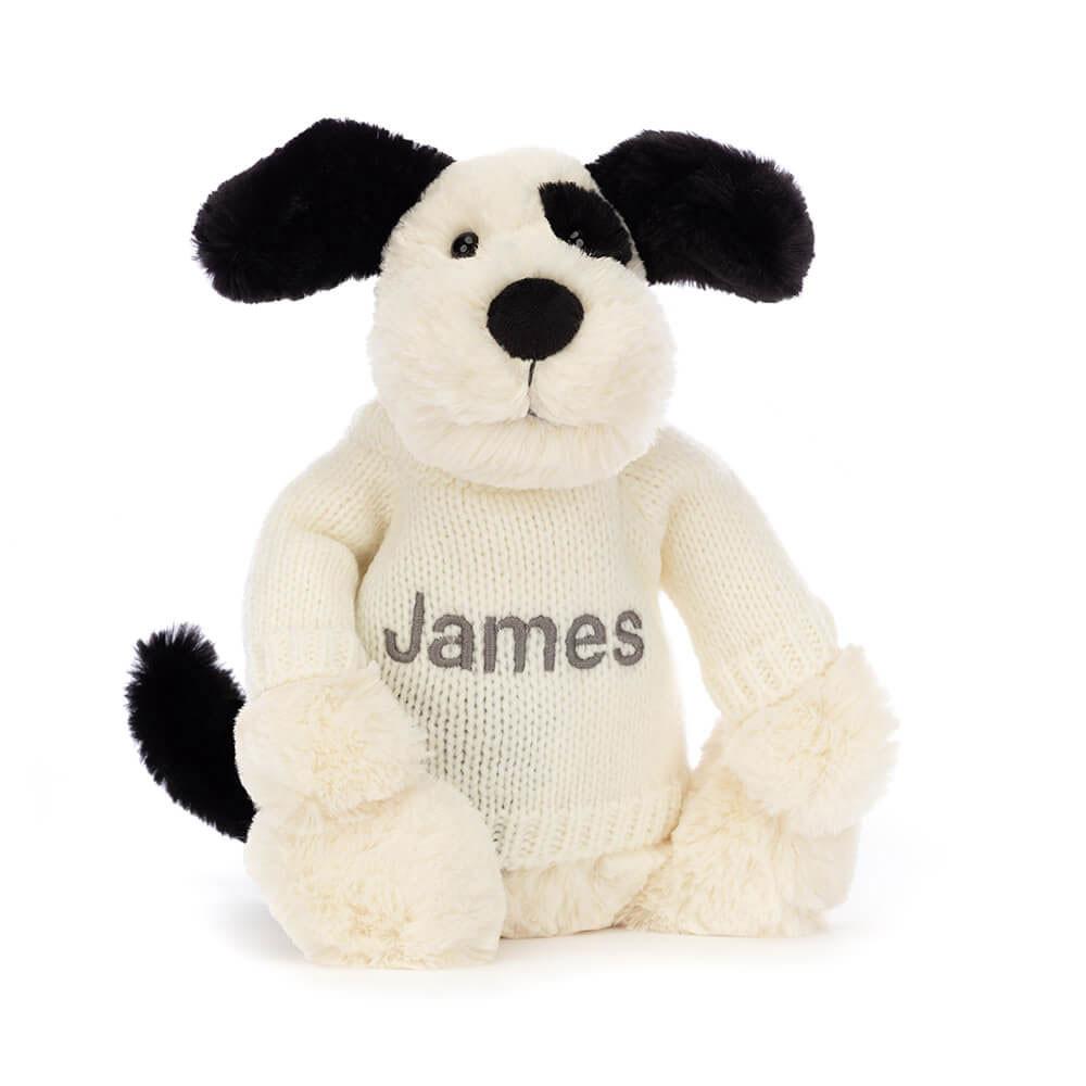 Pulls Jellycat Bashful Puppy with Cream,31cm x 12cm x 9cm Blanche | 15287-KWTB