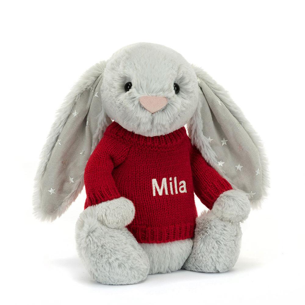 Pulls Jellycat Bashful Shimmer Bunny,31cm x 12cm x 9cm Grise | 48906-ZTPI