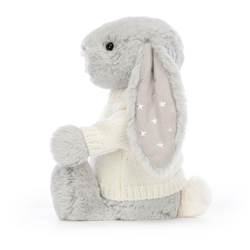 Pulls Jellycat Bashful Shimmer Bunny with Cream,31cm x 12cm x 9cm Grise | 95203-HMNE