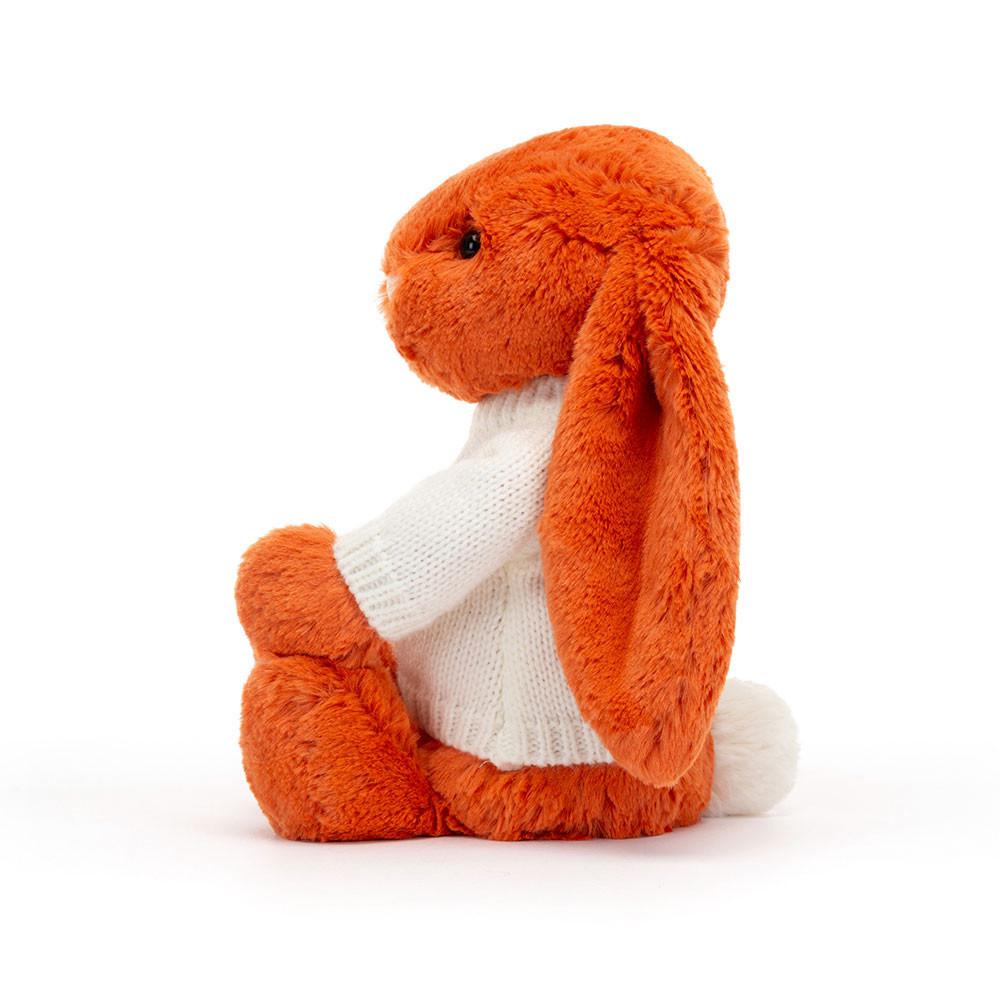 Pulls Jellycat Bashful Tangerine Bunny with Cream,31cm x 12cm x 9cm Orange | 68571-OEFG