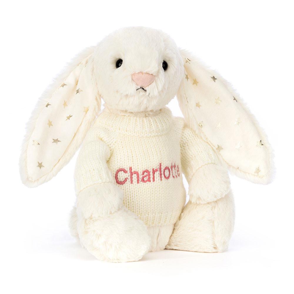 Pulls Jellycat Bashful Twinkle Bunny with Cream,31cm x 12cm x 9cm Blanche | 36429-GAJH