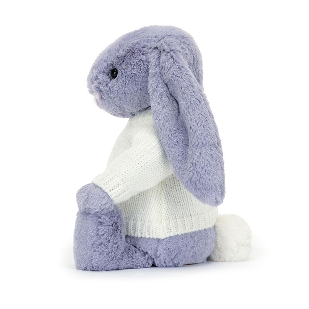 Pulls Jellycat Bashful Viola Bunny with Cream,31cm x 12cm x 9cm Violette | 49850-FIGU