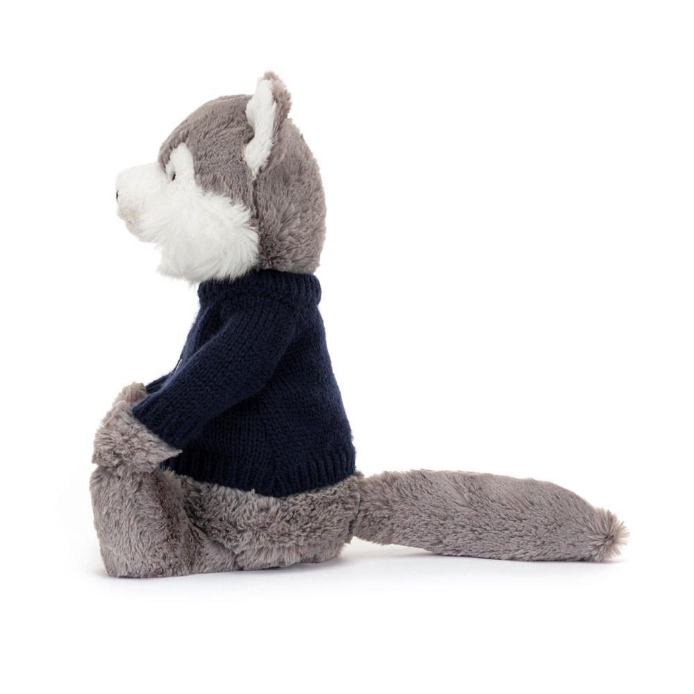 Pulls Jellycat Bashful Wolf,31cm x 12cm x 9cm Grise | 62817-QRLH