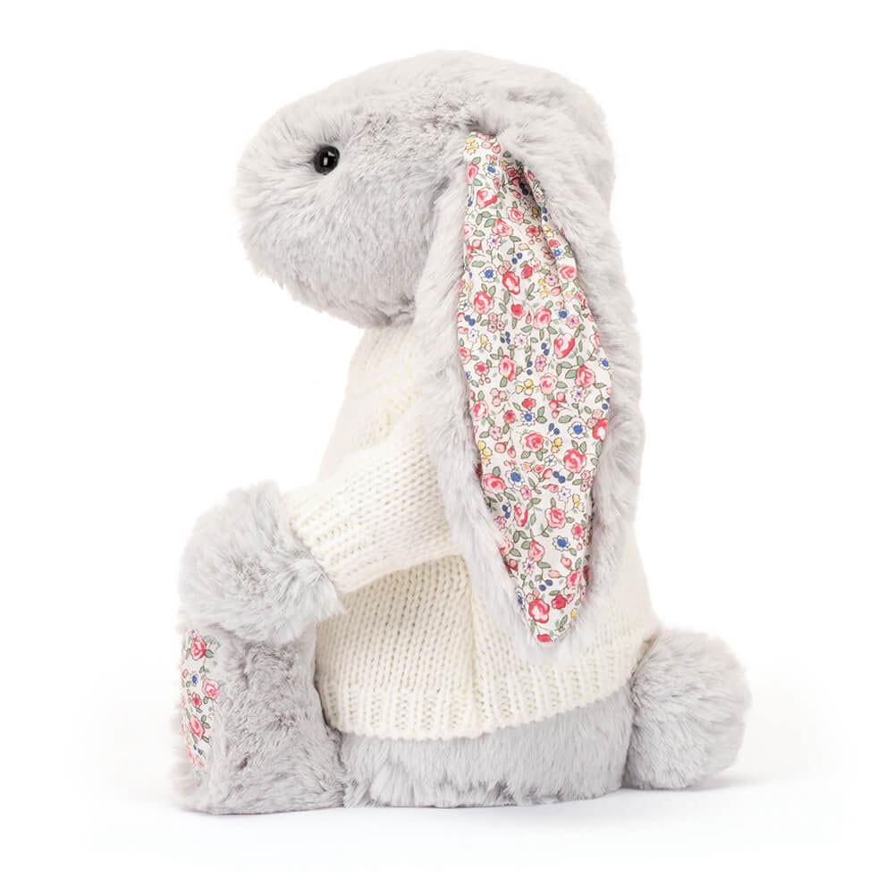 Pulls Jellycat Blossom Bunny with Cream,31cm x 12cm x 9cm Grise | 76359-ZDMG
