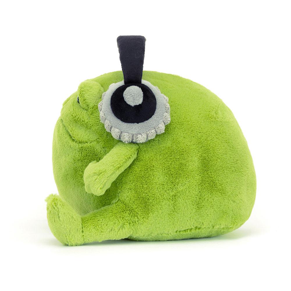 Reptiles Jellycat Peluche Ricky Rain Frog Headphones,15cm x 16cm x 18cm Vert | 42935-CPQA