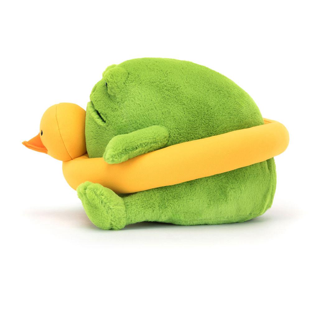 Reptiles Jellycat Peluche Ricky Rain Frog Rubber Ring,15cm x 17cm x 18cm Vert | 78046-LCOG