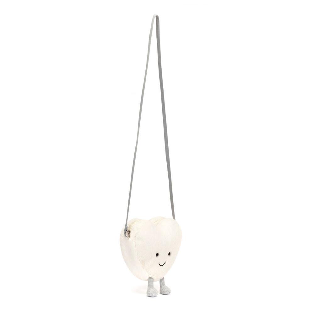 Sacs Jellycat Amuseables Cream Heart,17cm x 18cm x 5cm Blanche | 12736-TFAZ