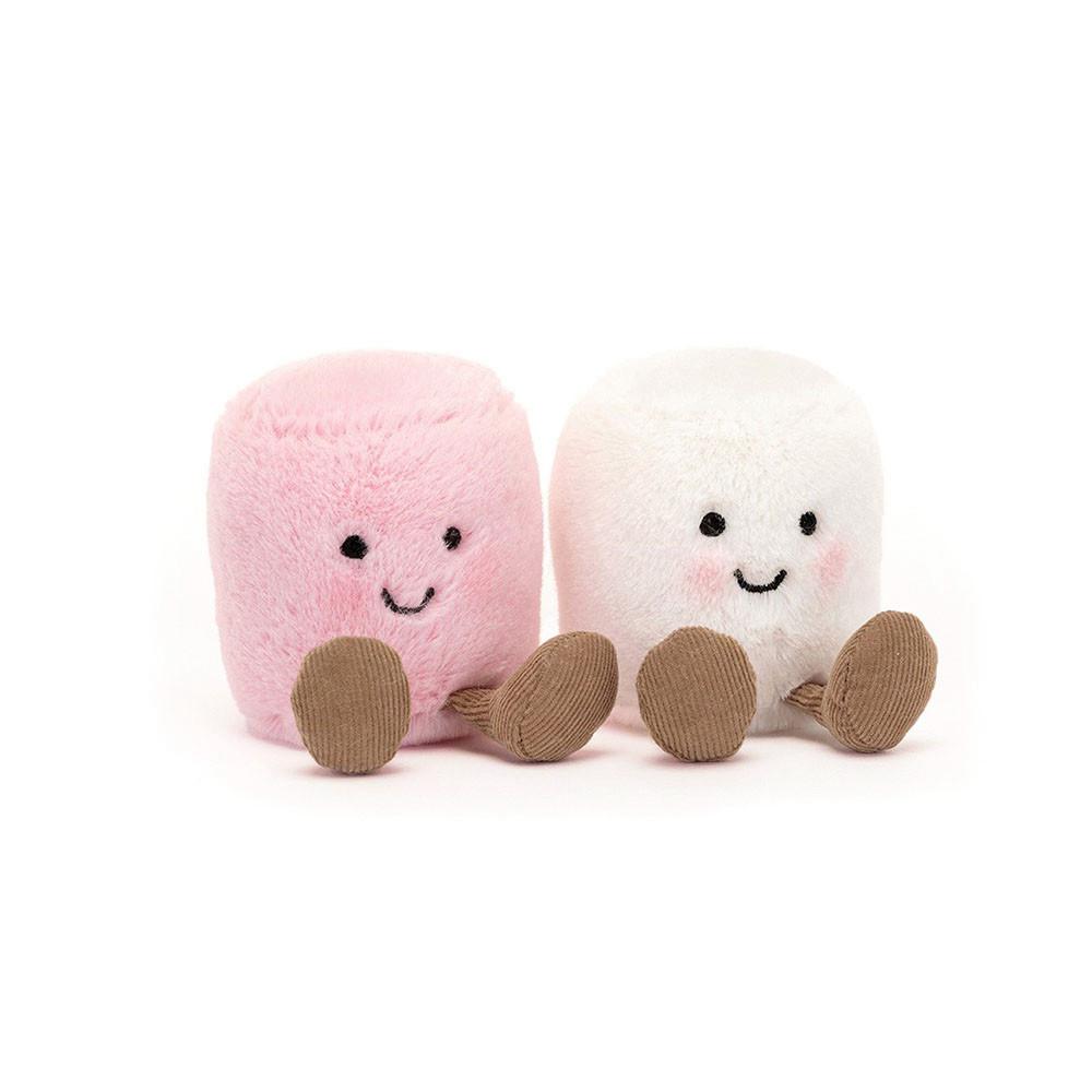 Saint Valentin Jellycat Peluche Amuseables and White Marshmallows,9cm x 15cm x 5cm Rose | 72958-KUCD