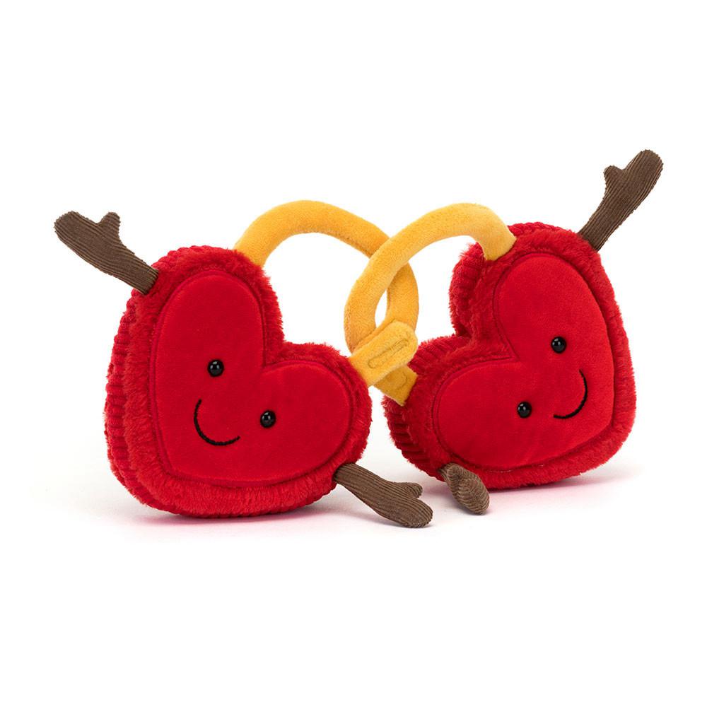 Saint Valentin Jellycat Peluche Amuseables Val & Tina Love Locks,15cm x 22cm x 4cm Rouge | 75413-IRZD