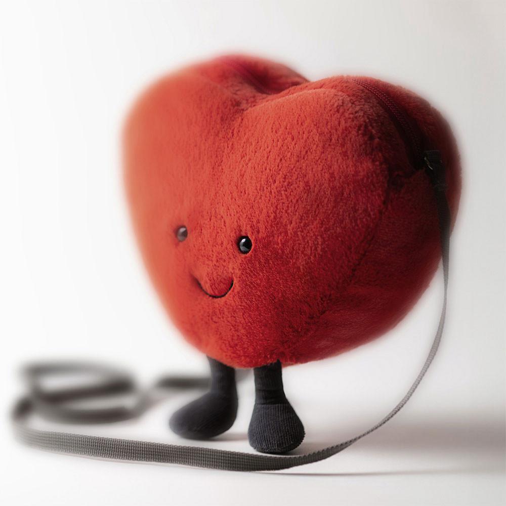 Saint Valentin Jellycat Peluche Amuseables Heart,17cm x 18cm x 5cm Rouge | 48625-XFQS