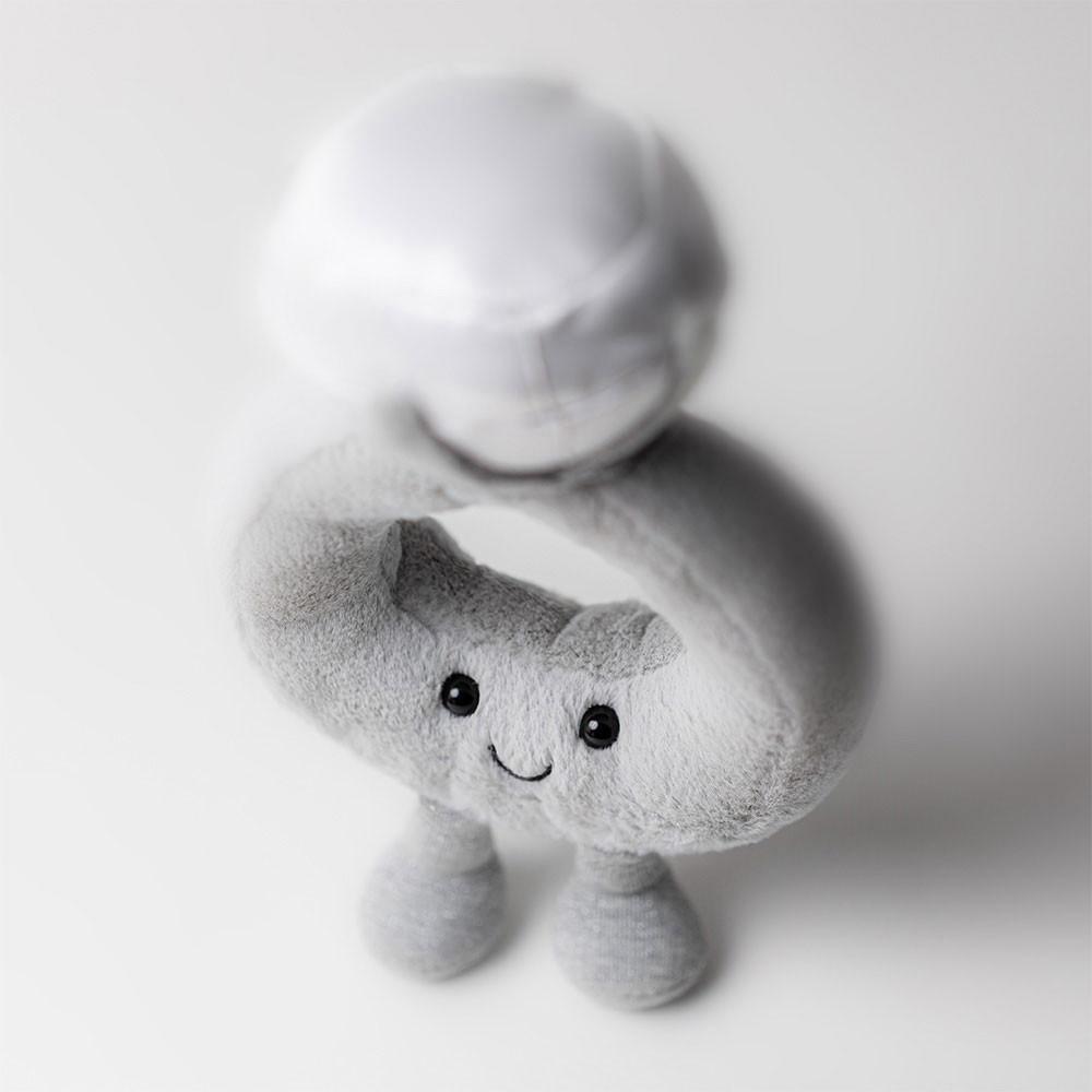 Saint Valentin Jellycat Peluche Amuseables Diamond Ring,20cm x 12cm x 5cm Grise | 05683-PXKC