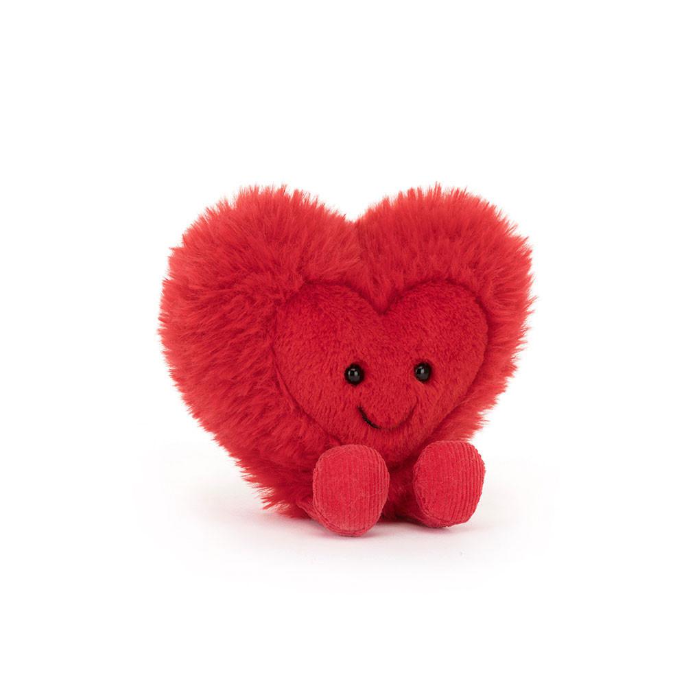 Saint Valentin Jellycat Peluche Amuseables Beatie Heart,24cm x 23cm x 7cm Rouge | 15270-XDIY