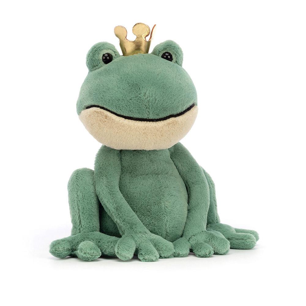 Saint Valentin Jellycat Peluche Fabian Frog Prince,23cm x 21cm x 11cm Vert | 06853-GIPK