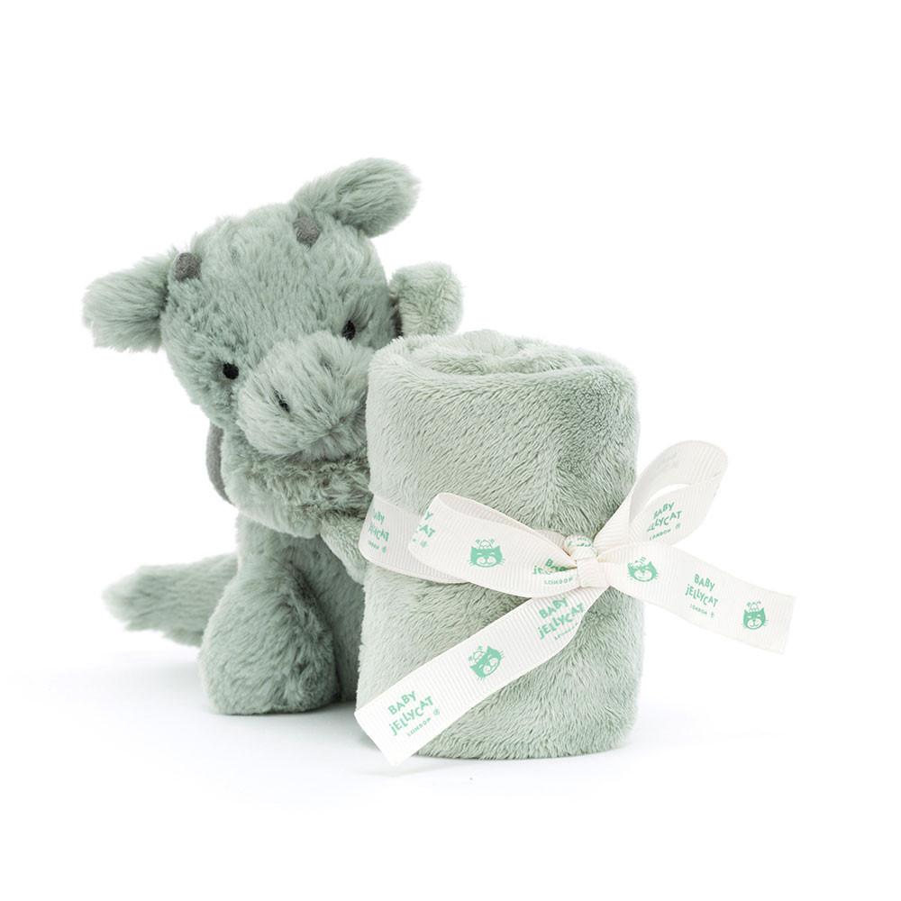 Soothers Jellycat Bashful Dragon,15cm x 34cm x 34cm Vert | 94370-PFHR