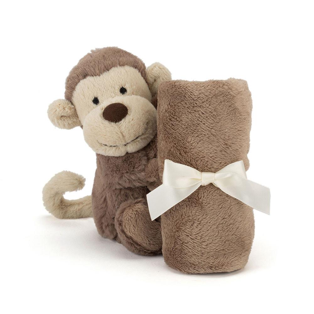 Soothers Jellycat Bashful Monkey,15cm x 34cm x 34cm Marron | 03679-BUMK
