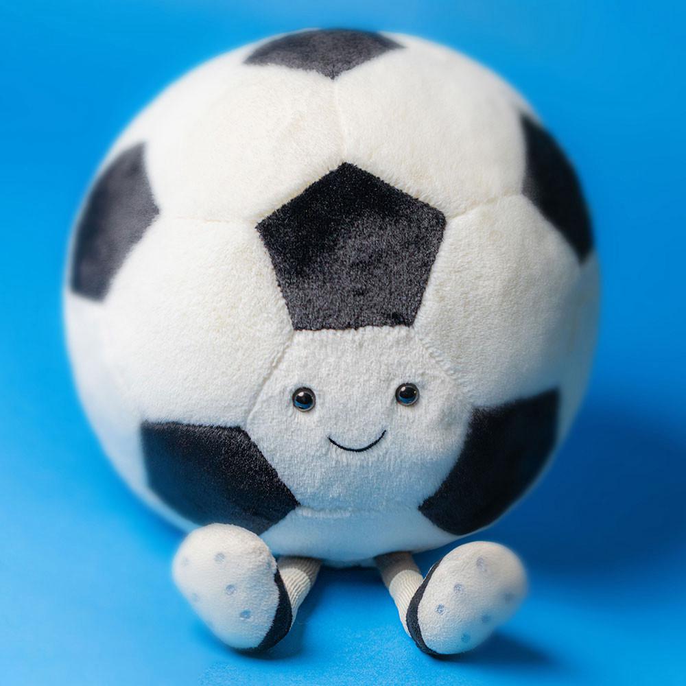 Sports Jellycat Peluche Amuseables Sports Football,31cm x 21cm x 21cm Blanche | 79034-YWBM