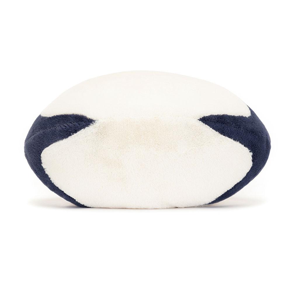Sports Jellycat Peluche Amuseables Sports Rugby Ball,18cm x 29cm x 13cm Blanche | 08675-SECK