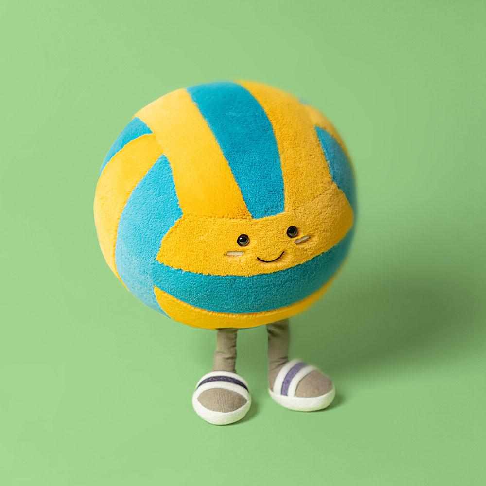 Sports Jellycat Peluche Amuseables Sports Beach Volley,26cm x 21cm x 21cm Jaune | 30872-XFEH