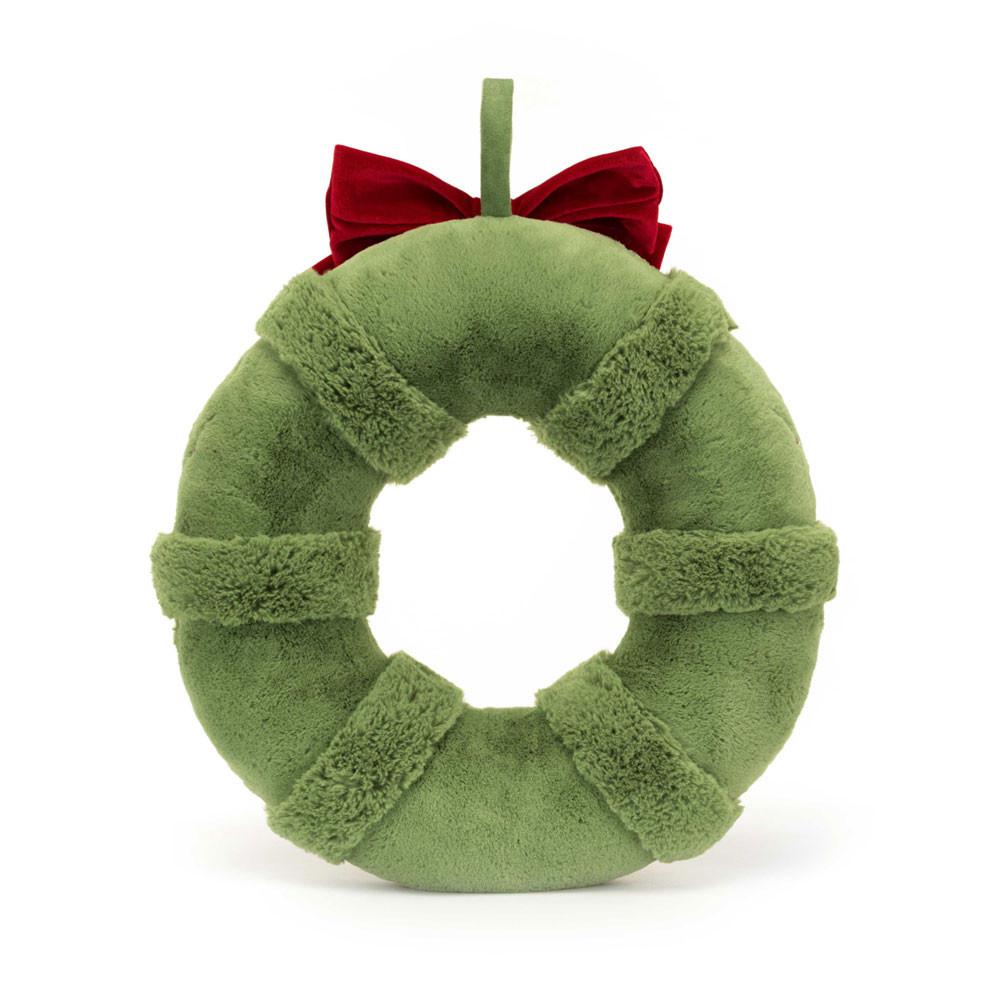 Woodland Jellycat Peluche Amuseables Decorated Christmas Wreath,44cm x 37cm x 9cm Vert | 26714-URQP