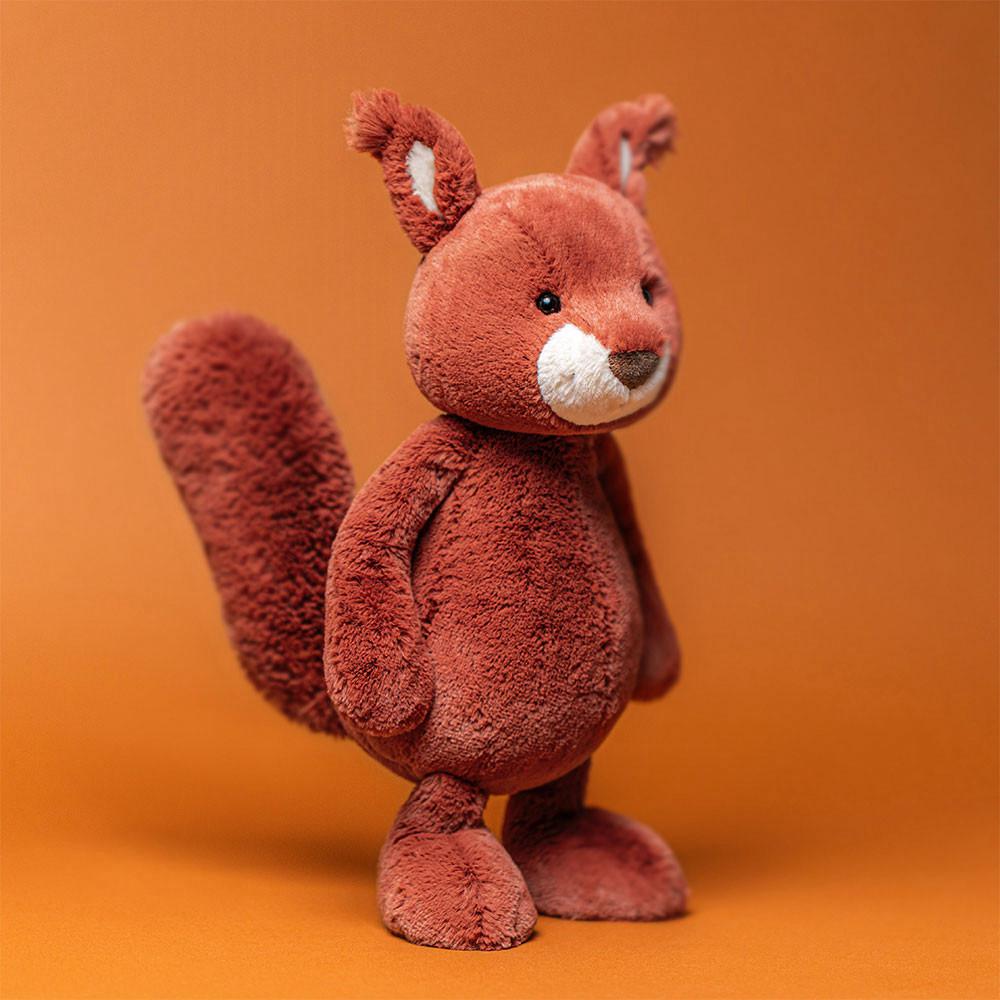 Woodland Jellycat Peluche Bashful Squirrel,31cm x 12cm x 9cm Rouge | 91483-HLDZ