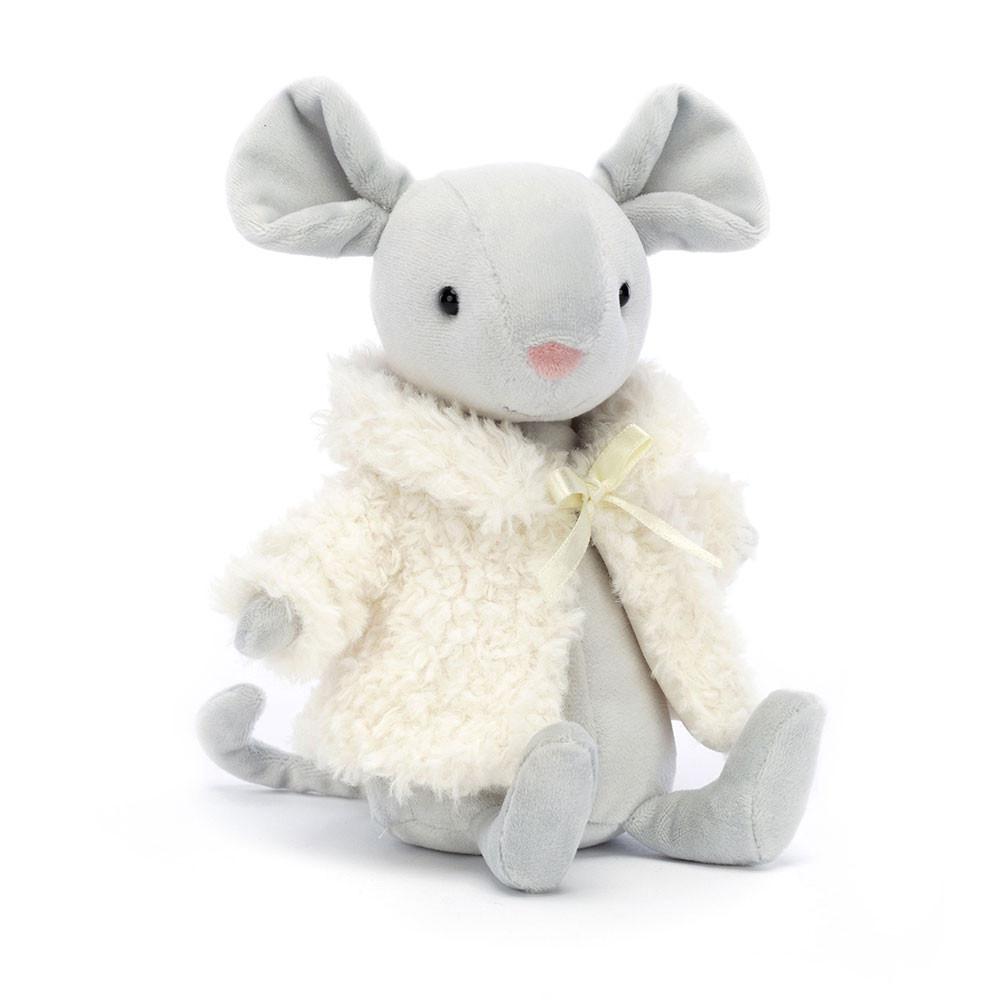 Woodland Jellycat Peluche Comfy Coat Mouse,18cm x 7cm x 6cm Grise | 85926-QARK