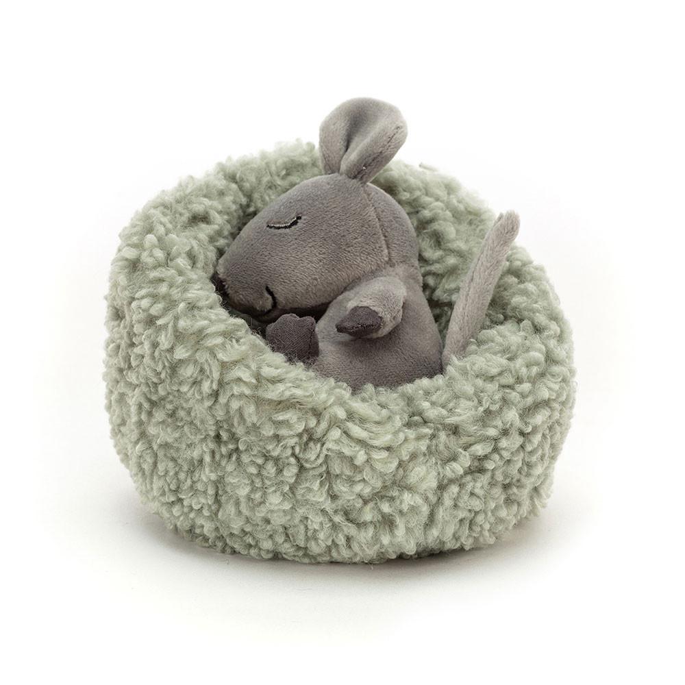 Woodland Jellycat Peluche Hibernating Mouse,9cm x 13cm x 13cm Grise | 41862-DFUR