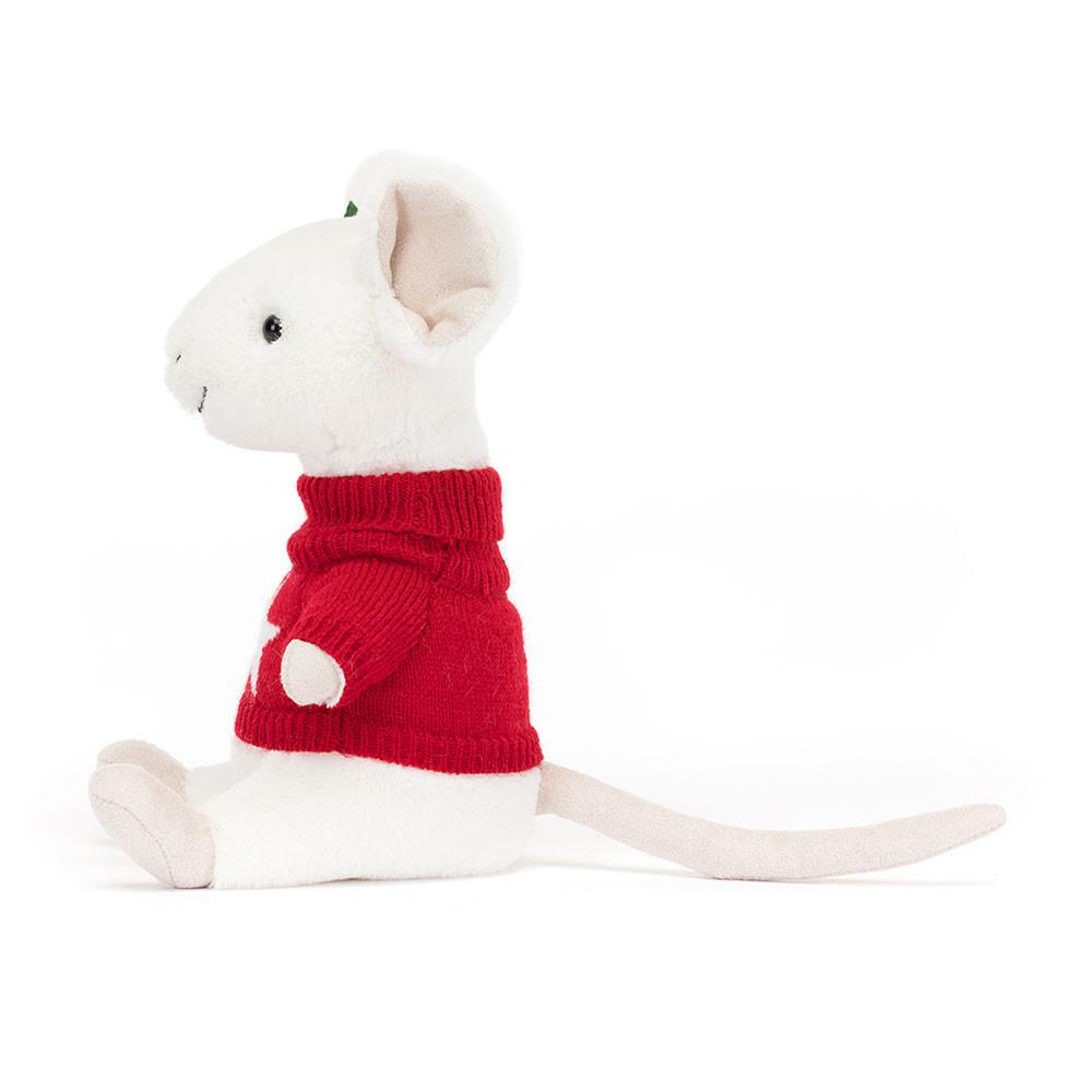 Woodland Jellycat Peluche Merry Mouse,18cm x 9cm x 7cm Blanche | 63527-FAGN