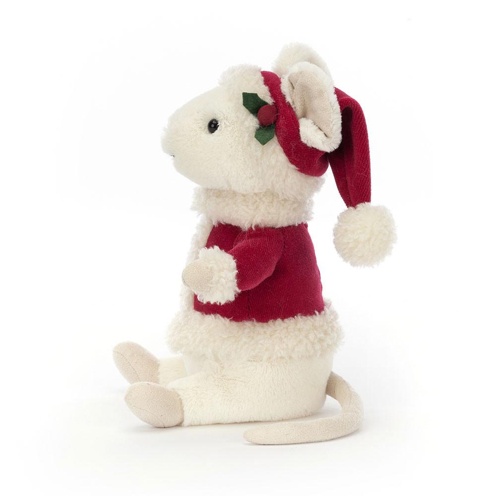 Woodland Jellycat Peluche Merry Mouse,18cm x 9cm x 9cm Blanche | 80954-QOJL