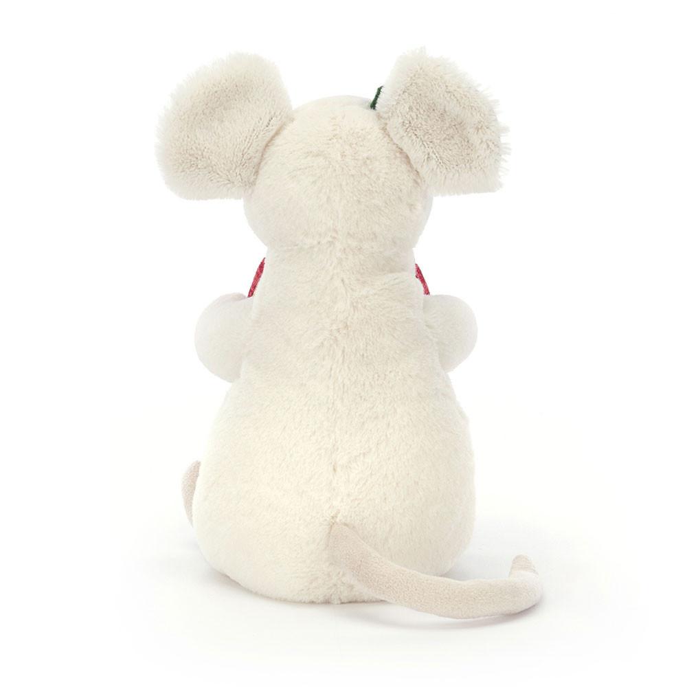 Woodland Jellycat Peluche Merry Mouse Present,18cm x 9cm x 7cm Blanche | 74238-MXCT