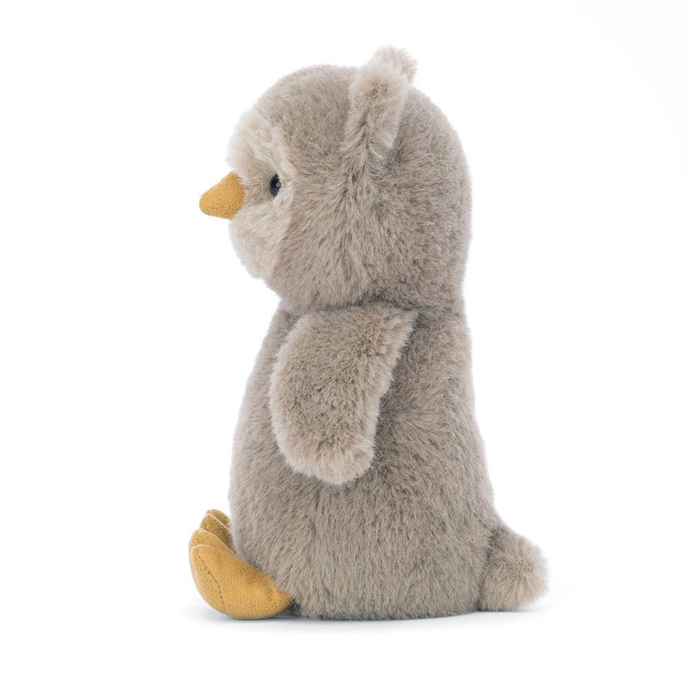 Woodland Jellycat Peluche Nippit Owl,14cm x 7cm x 6cm Grise | 91732-STDR