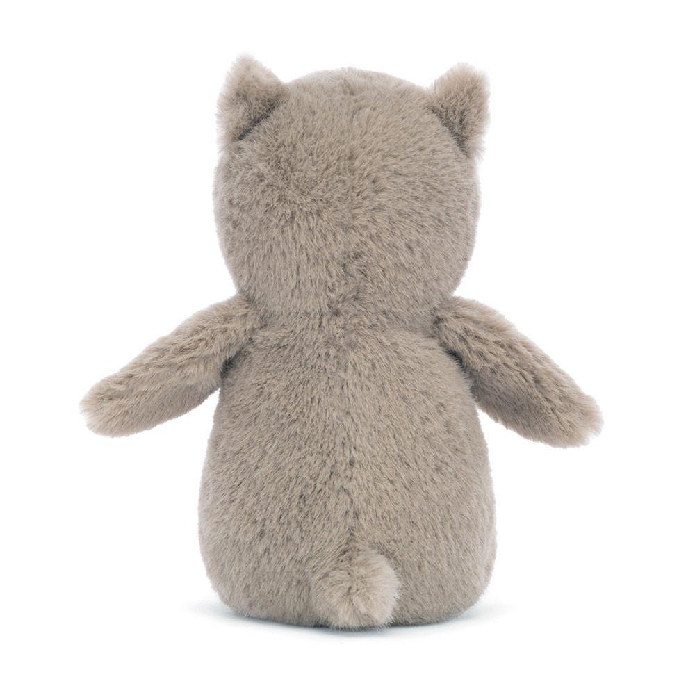 Woodland Jellycat Peluche Nippit Owl,14cm x 7cm x 6cm Grise | 91732-STDR